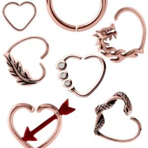 Rose Gold Segment Rings