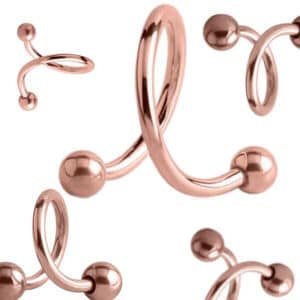 Rose Gold Body Spirals