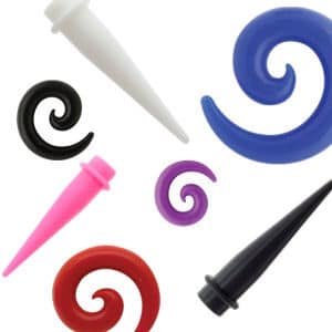 Silicone Stretching Tapers & Spirals