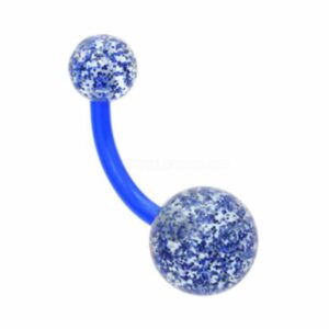 Flexible Glitter UV Banana Bell - Blue