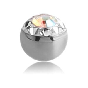 AB Crystal Jewelled Threaded Ball