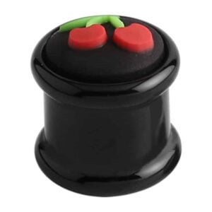 Acrylic & Silicone Flesh Plug - Cherries