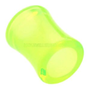 Acrylic Double Flared Eyelet - Fluorescent Green