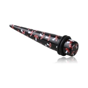 Acrylic Ear Stretcher - Toadstools