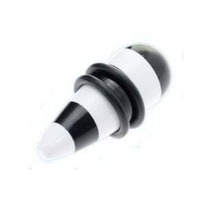Acrylic Stretching Plug - Black & White