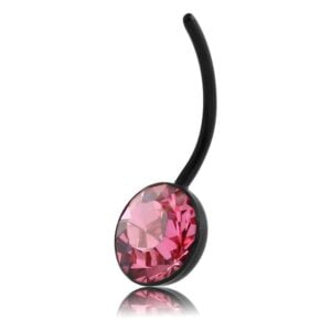 Black Bio Flex Jewelled Banana Bell - Pink <span class="custom_location">- 38A09UK</span>