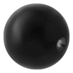 Black Surgical Steel Clip-In Ball
