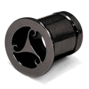 Black Surgical Steel Flesh Tube - Infinity