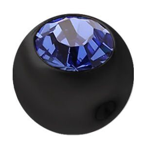 Blackline Clip-in Jewelled Ball - Dark Blue