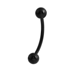 Blackline Curved Barbell - Banana Bell with 4mm Balls