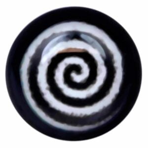 Blackline Internally Threaded Ikon Disc - Black and White Swirl