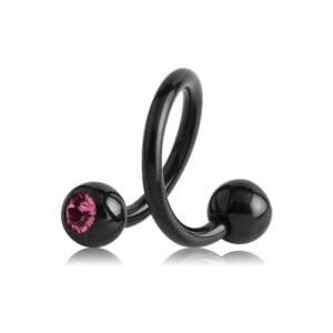 Blackline Jewelled Body Spirals - Pink