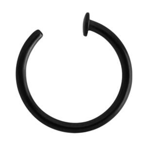 Blackline Surgical Steel Open Nose Ring