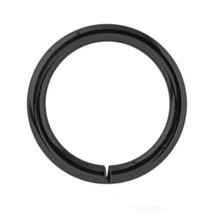 Blackline Surgical Steel Seamless Ring
