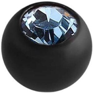 Blackline Threaded Jewelled Ball - Light Blue