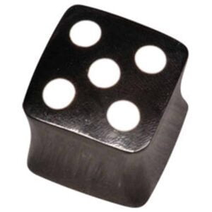 Buffalo Flesh Plug - Square Dice Horn Plug