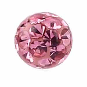 Crystal Cluster Threaded Ball - Pink <span class="custom_location">- 10A07UK</span>