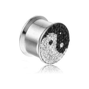 Crystalline Box Flesh Plug - Yin Yang