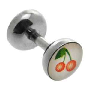 Double Sided Fake Flesh Plug - Cherries