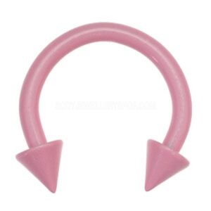 Enamel Coated Steel Circular Cone Bell - Pink