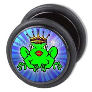 Fake Ear Plug - Frog Prince