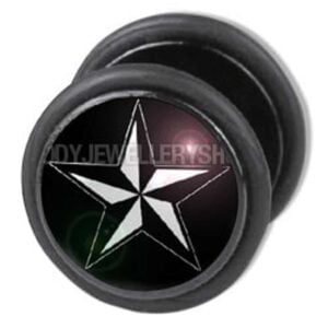 Fake Ear Plug - Nautical Star