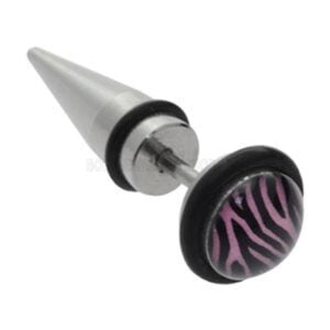 Fake Stretching Taper - Pink Zebra