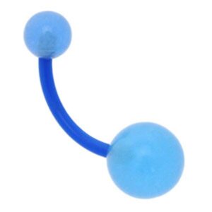 Flexible Glow In The Dark Banana Bell - Blue