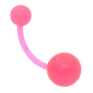 Flexible Glow In The Dark Banana Bell - Pink