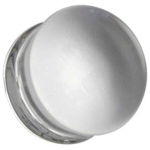 Glass Plain Flesh Plug - Clear