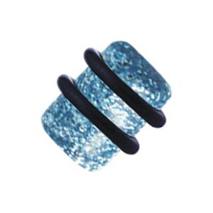 Glitter Acrylic Flesh Plug - Light Blue