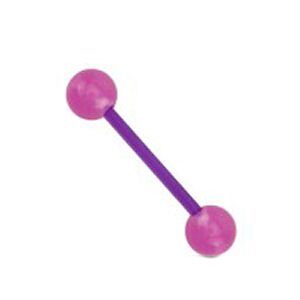 Glow in the Dark Barbell - Purple