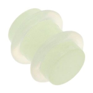 Glow in the Dark Flesh Plug - Clear