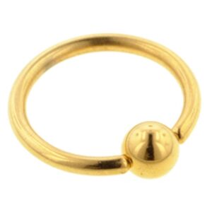 Gold Plated Ball Closure Ring
