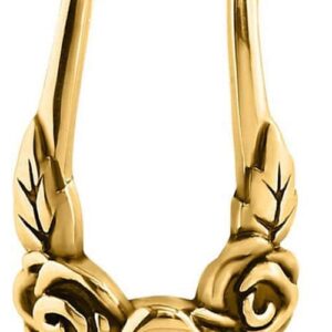 Gold Plated Cartilage Shield - Flowers