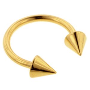 Gold Plated Circular Cone Bell