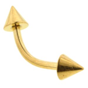 Gold Plated Curved Cone bell