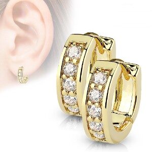 Gold Plated Huggies Hoop Earrings