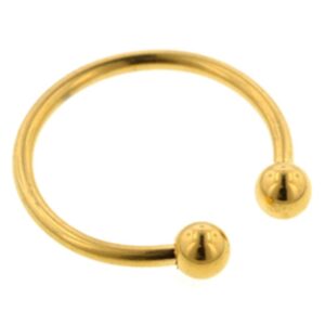 Gold Plated Micro Circular Barbell