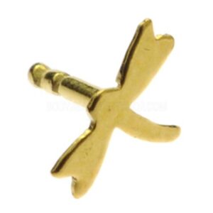 Gold Plated Push-Fit Accessory - Dragonfly