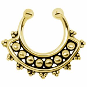 Gold Plated Silver Nipple Ring