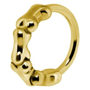 Gold Plated Surgical Steel Helix Ring