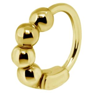 Gold Plated Surgical Steel Helix Ring