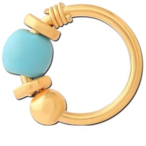 GOLD PVD COATED SURGICAL STEEL SEAMLESS RING