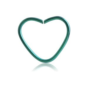 Green Titanium Continuous Piercing Ring
