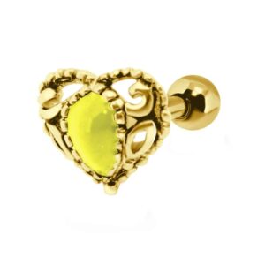 Heart Shaped Helix Ear Piercing