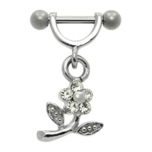 Helix Barbell Stirrup - Flower