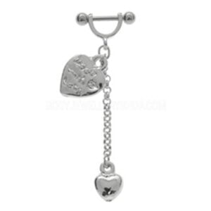 Helix Stirrup Barbell - Heart Drops