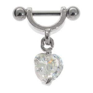 Helix Stirrup Barbell - Jewel Heart