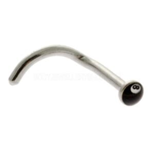 Ikon Nostril Stud - 8 Ball